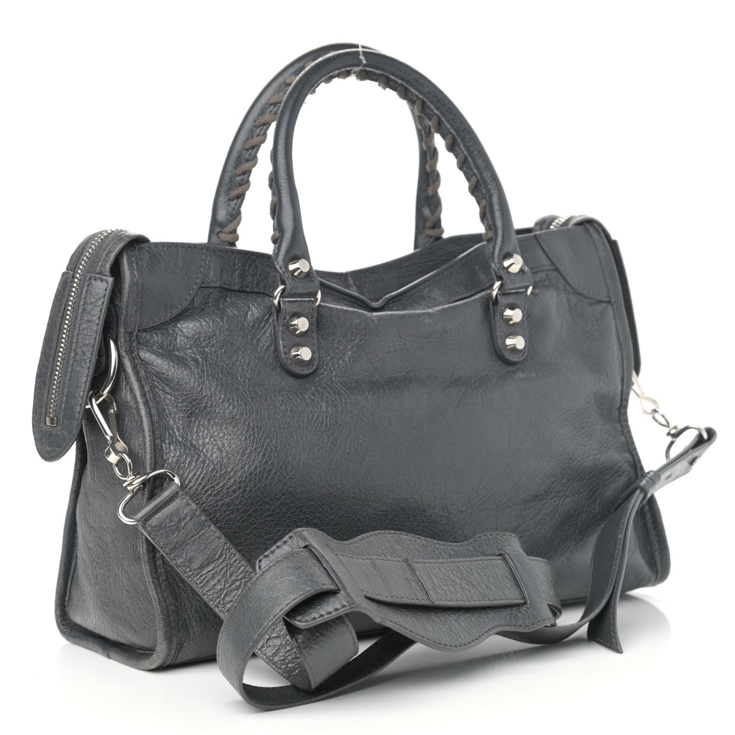 Balenciaga Agneau Classic Silver Hardware S City Gris Fossile 3 of 13