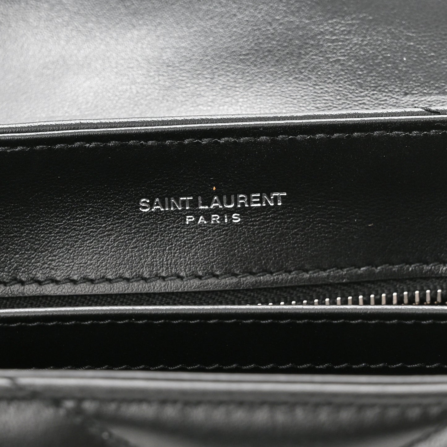 Calfskin Y Quilted Monogram Toy Loulou Crossbody Bag Black