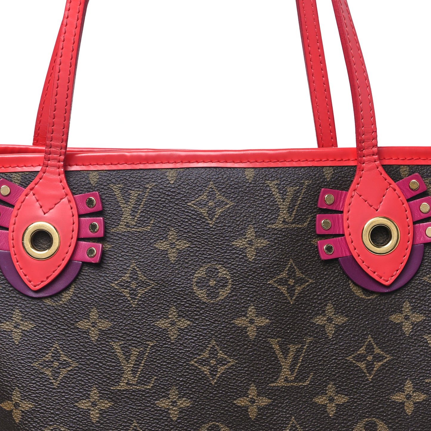 Monogram Totem Neo Neverfull MM Flamingo