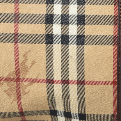 Burberry Haymarket Check Duffle Bag Dark Brown 18 of 24