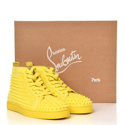 Christian Louboutin Mens Suede Louis Spikes Flat Sneakers 39.5 Sun 12 of 12