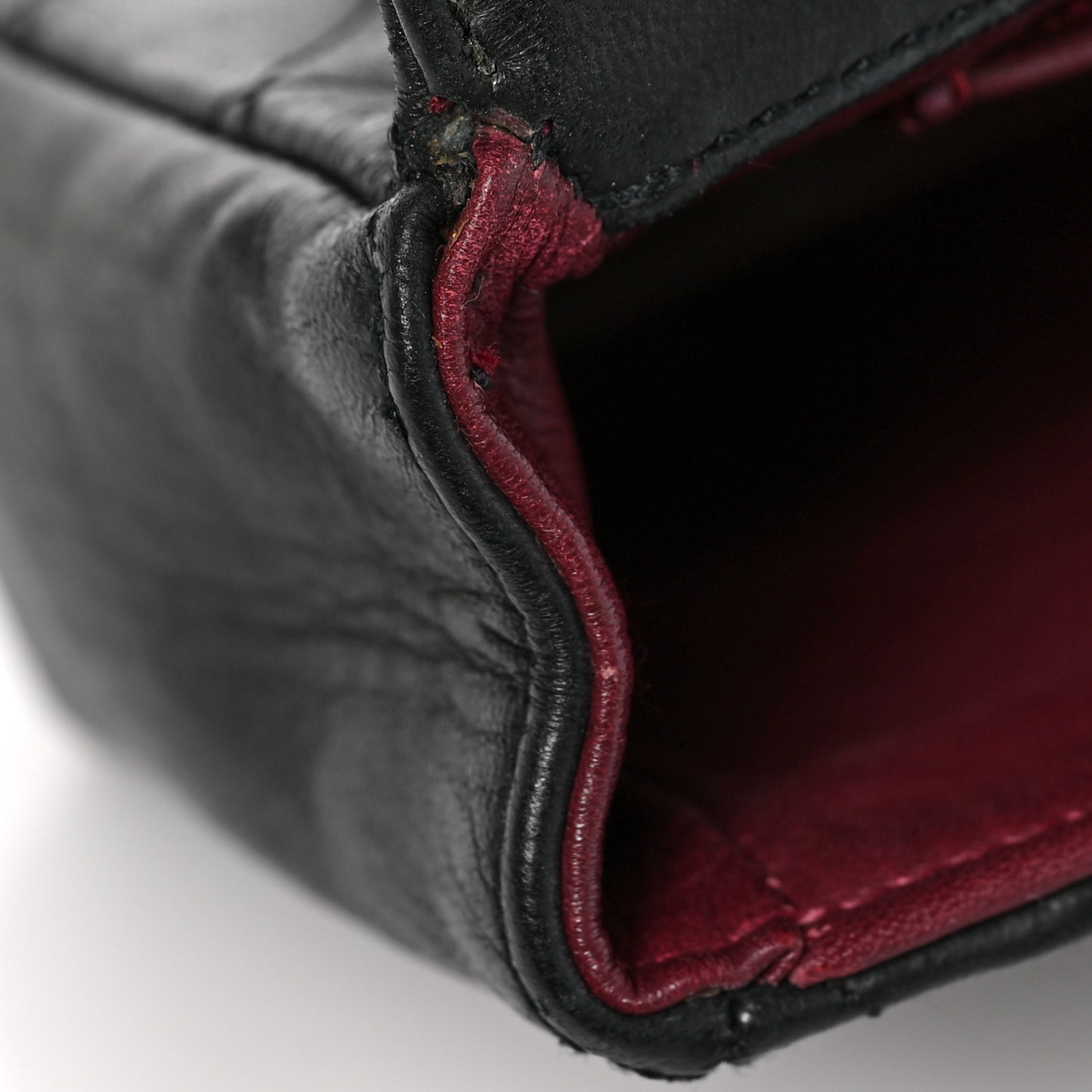 Lambskin Quilted Mini Rectangular Flap Black