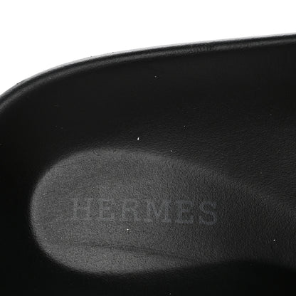 Hermes Calfskin Womens Chypre Sandals 40 Black 8 of 9