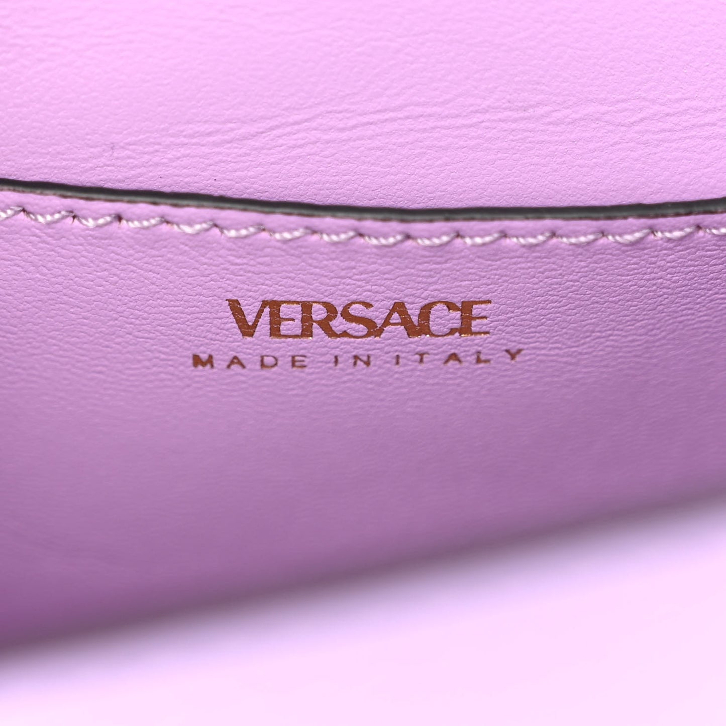 Calfskin Small La Medusa Top Handle Handbag Lilac