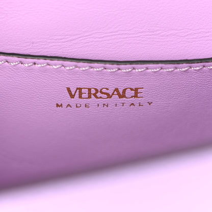 Versace Calfskin Small La Medusa Top Handle Handbag Lilac 6 of 9