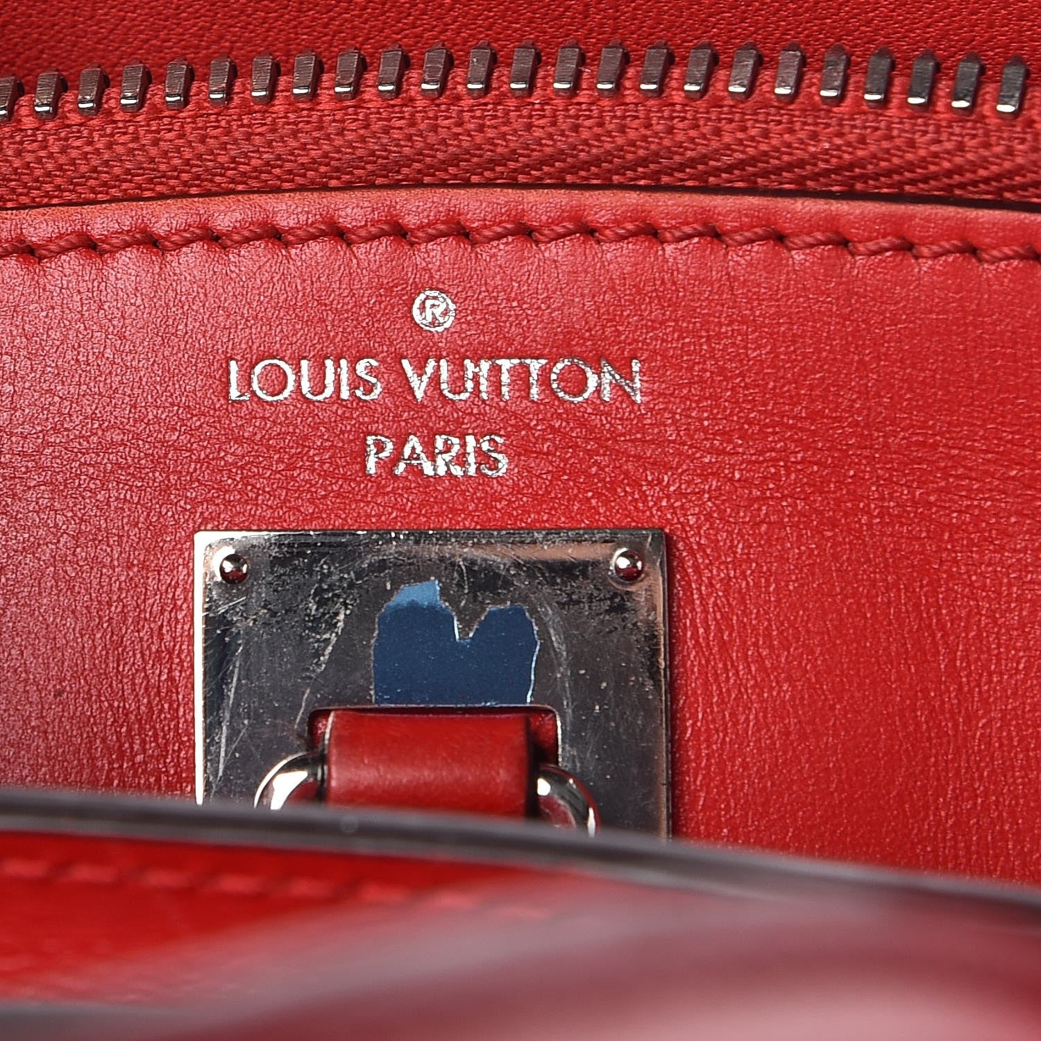 Louis Vuitton Calfskin City Steamer PM Rubis 7 of 11