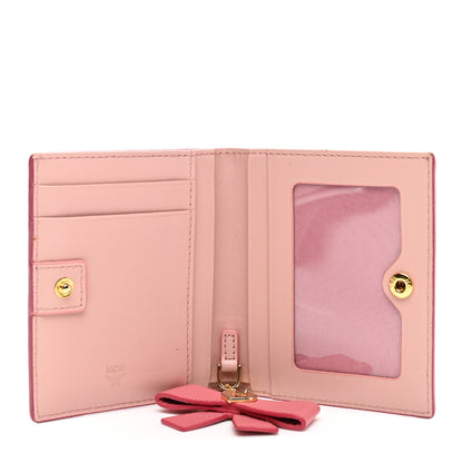MCM Grained Calfskin Mina Mini Wallet Pink Blush 5 of 14