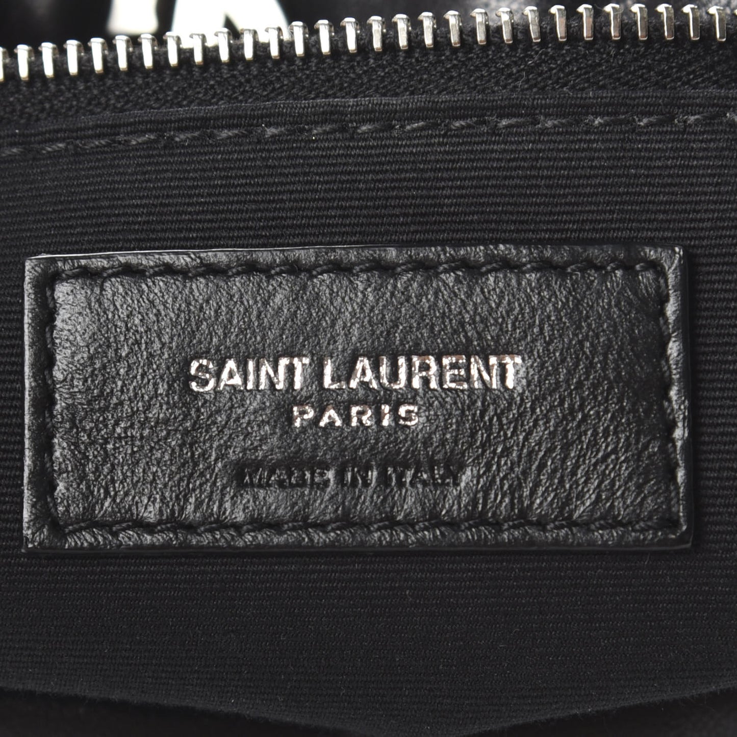 Lambskin Quilted Small Loulou Puffer Monogram Chain Satchel Black
