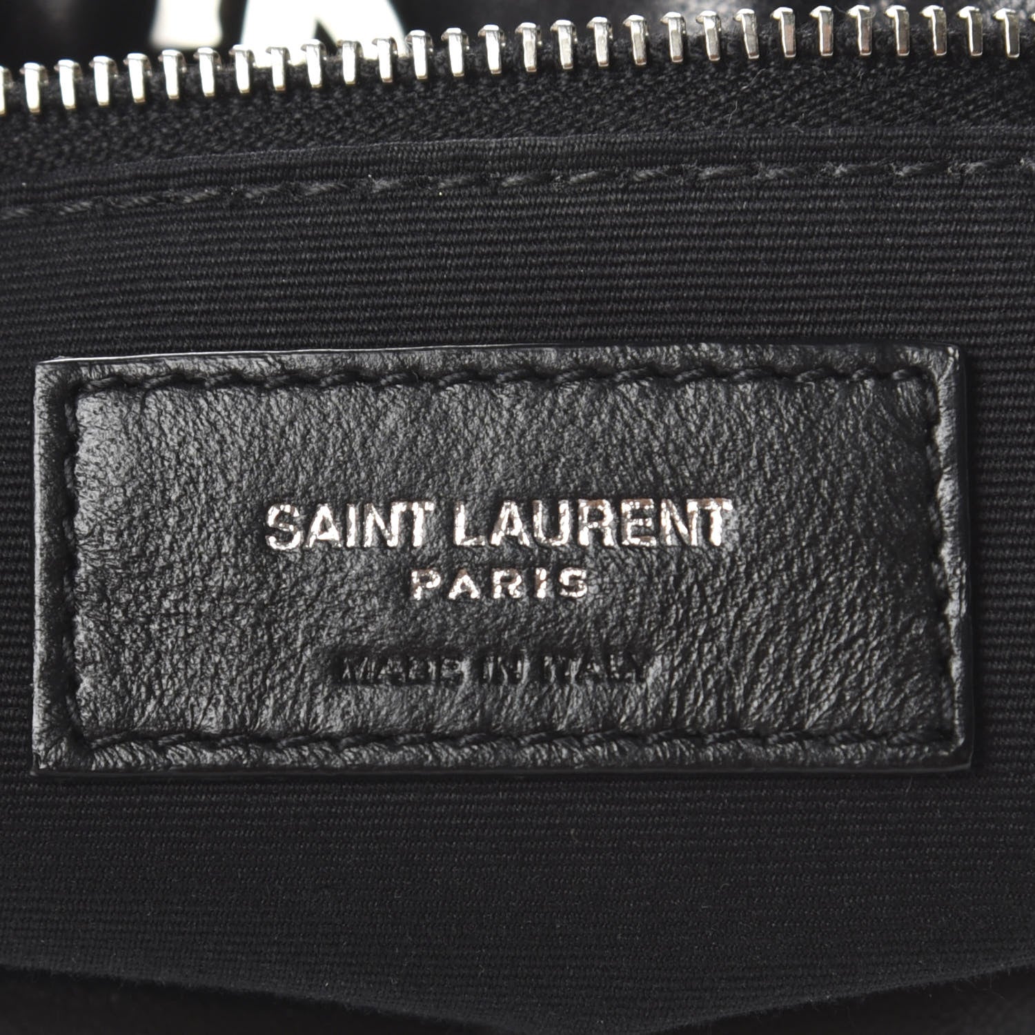 Saint Laurent Lambskin Quilted Small Loulou Puffer Monogram Chain Satchel Black 8 of 9