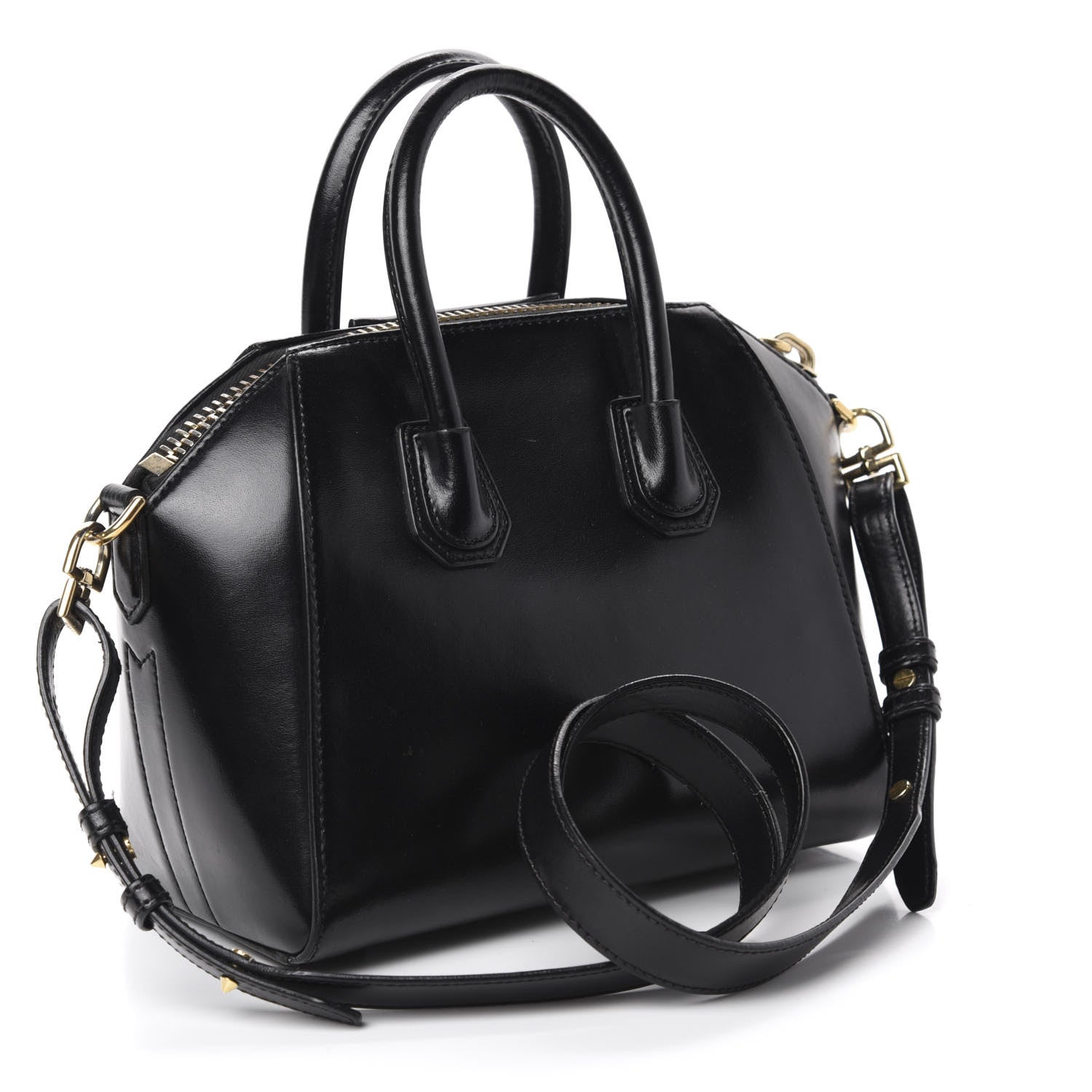Givenchy Shiny Lord Calfskin Mini Antigona Black 3 of 10