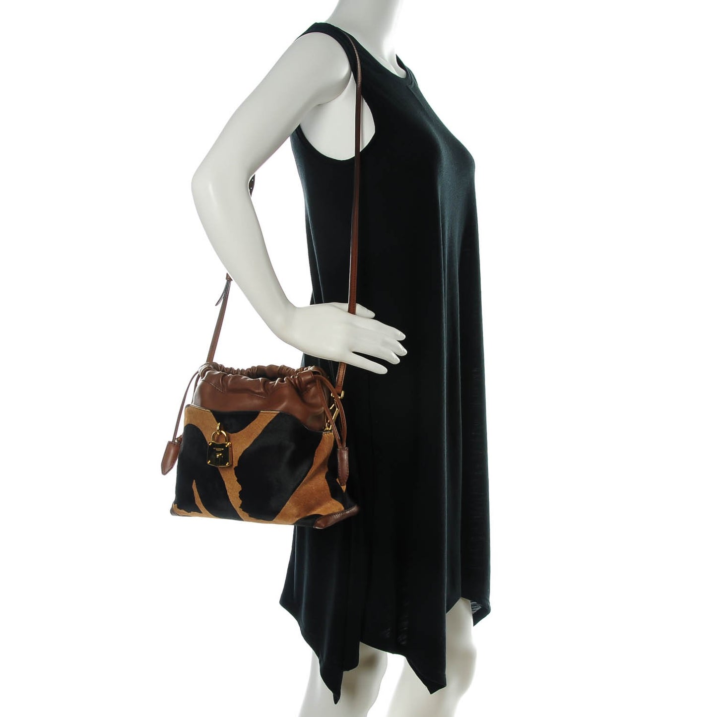 Calf Hair Animal Print Little Crush Tan