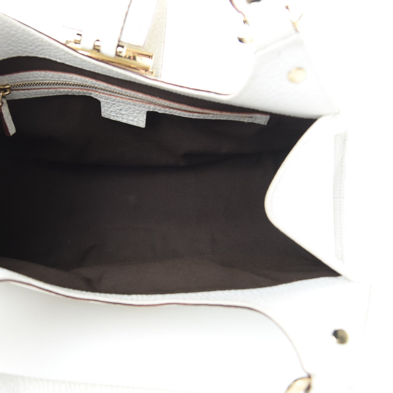 Gucci Calfskin Junco Shoulder Bag White 5 of 16
