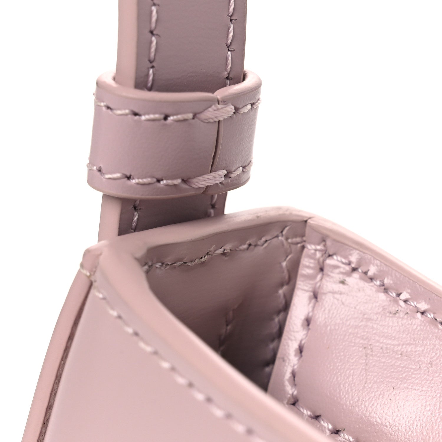 Celine Shiny Calfskin Medium Tilly Triomphe Shoulder Bag Bleached Pink 12 of 13