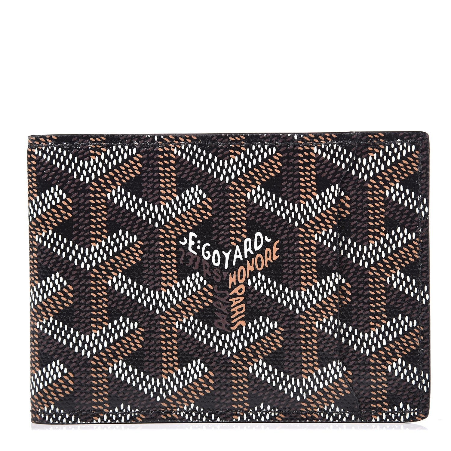 Goyard Goyardine Multi Slot Bi-Fold Wallet Black 1 of 8