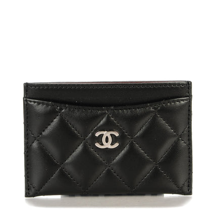 Chanel Lambskin Quilted Card Holder Black 1 of 8