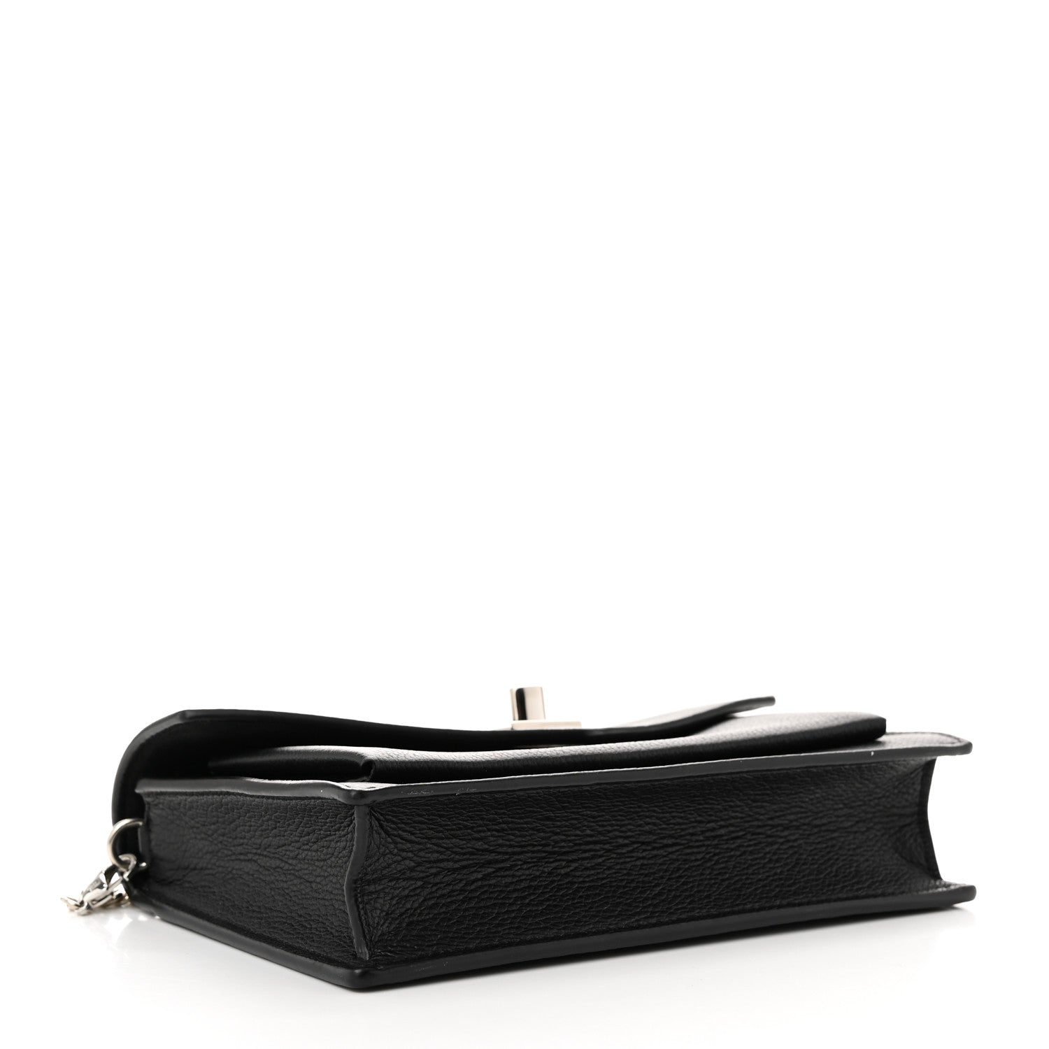 Louis Vuitton Soft Calfskin My Lockme Chain Pochette Black 4 of 10