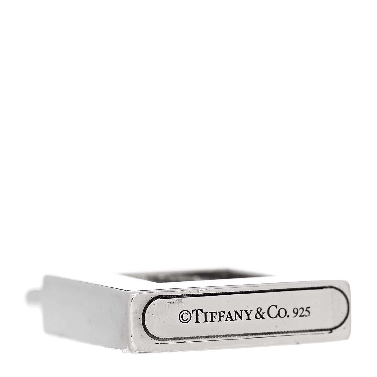 Tiffany Sterling Silver Letter Y Lock Charm Pendant 4 of 4