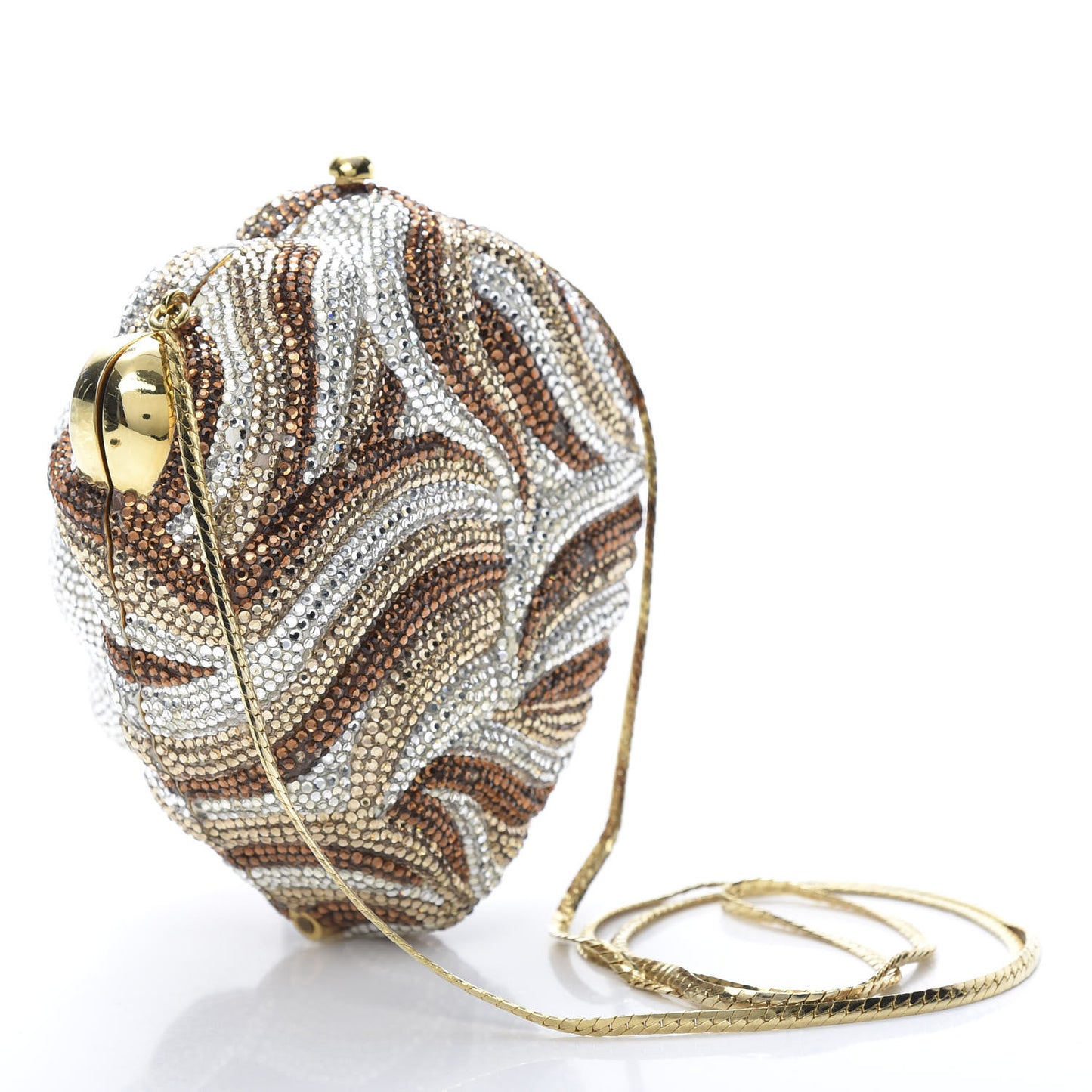 Swarovski Crystal Lion King Minaudiere Clutch Silver Multicolor