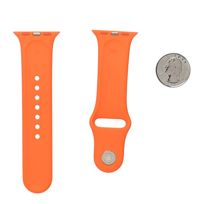 Hermes Silicone 40mm Apple Sports Watch Single Tour Band S/M Orange 2 of 5