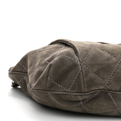 Chanel Suede Ultimate Stitch Hobo Grey 9 of 12