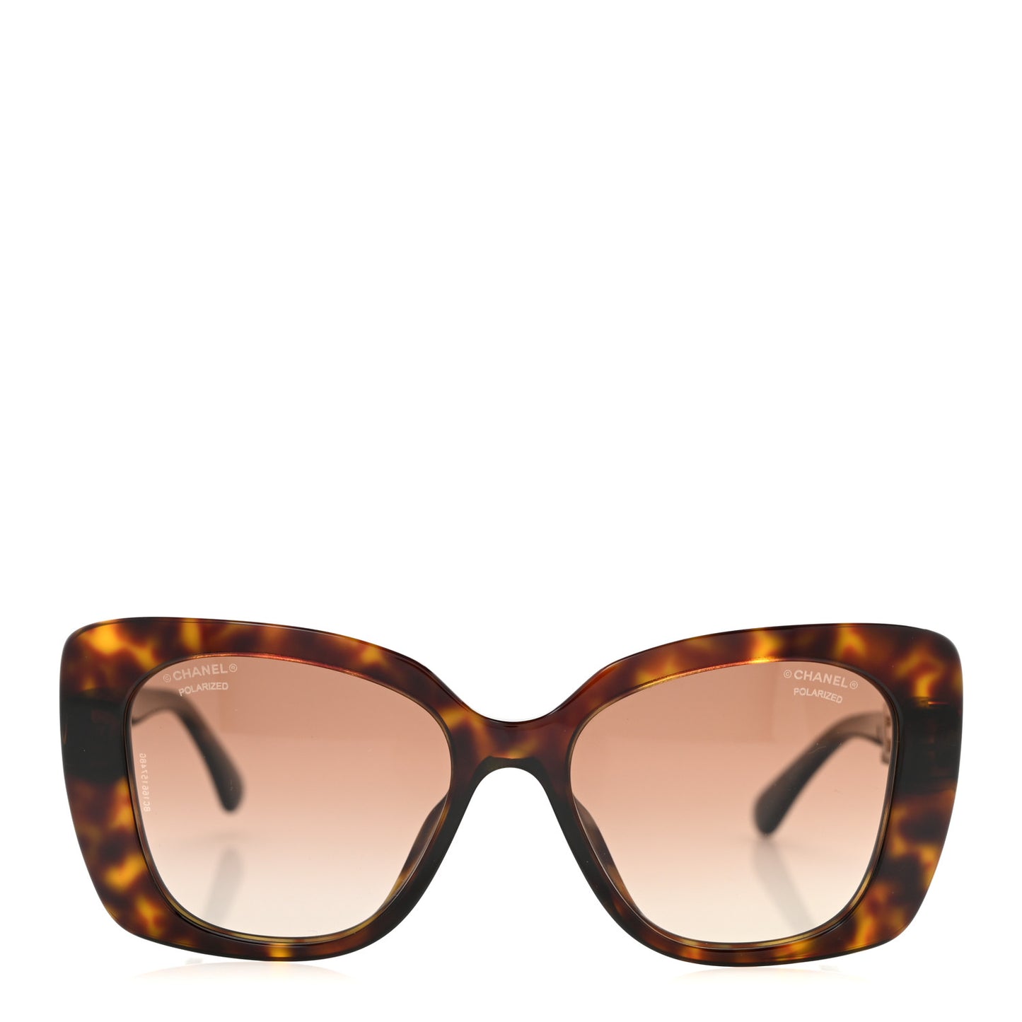 Acetate Strass Square Sunglasses 5422-B Tortoise