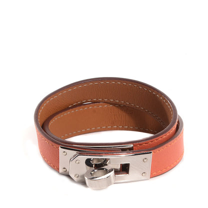 Hermes Swift Kelly Double Tour Bracelet Small Orange 1 of 7