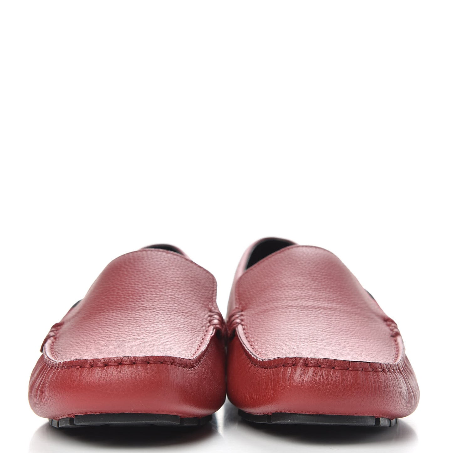 Calfskin Web Mens Driver Loafers 8.5 Red