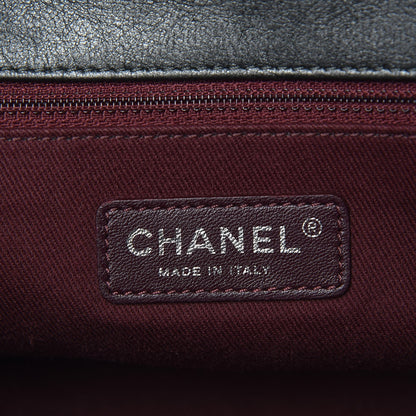 Chanel Calfskin Quilted Small CC Enchained Accordion Flap Grey 6 of 7