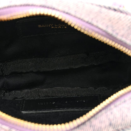 Saint Laurent Denim Matelasse Monogram Lou Belt Bag Washed Purple 5 of 10