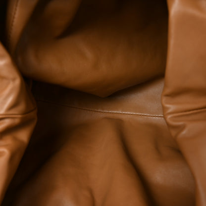 Bottega Veneta Smooth Butter Calf The Pouch Oversized Clutch Teak 5 of 10