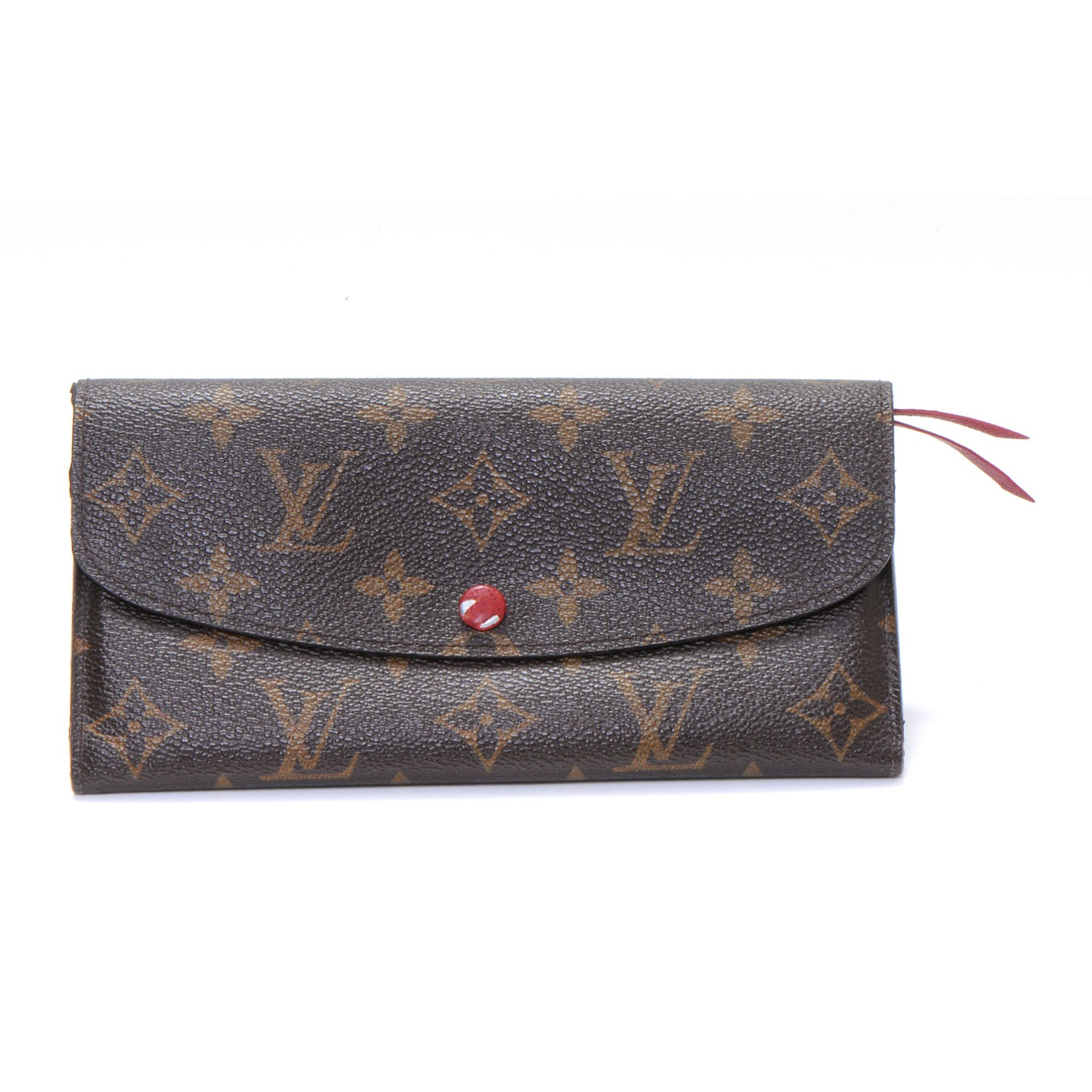 Louis Vuitton Monogram Emilie Wallet Red 1 of 8