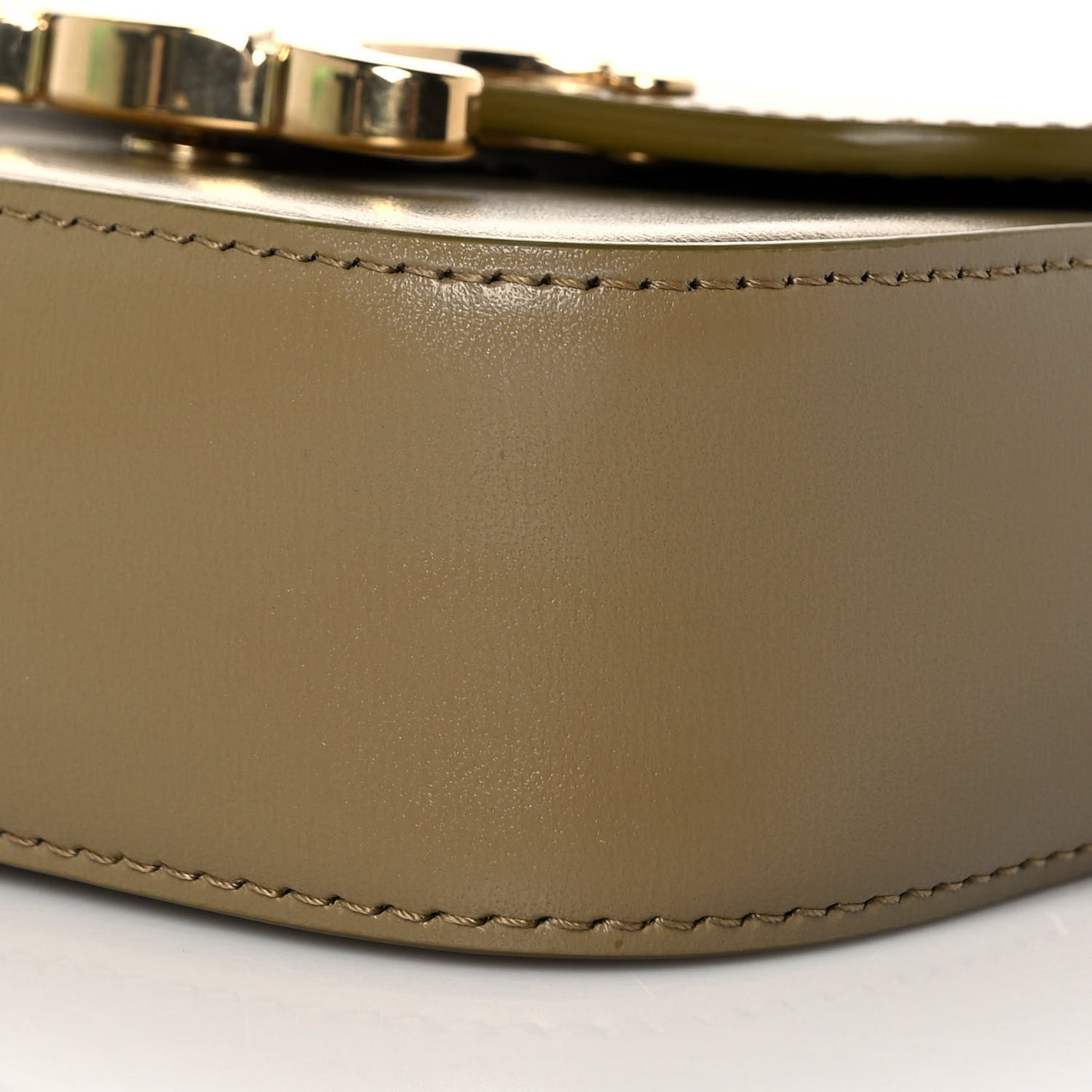 Shiny Calfskin Mini Triomphe Olive