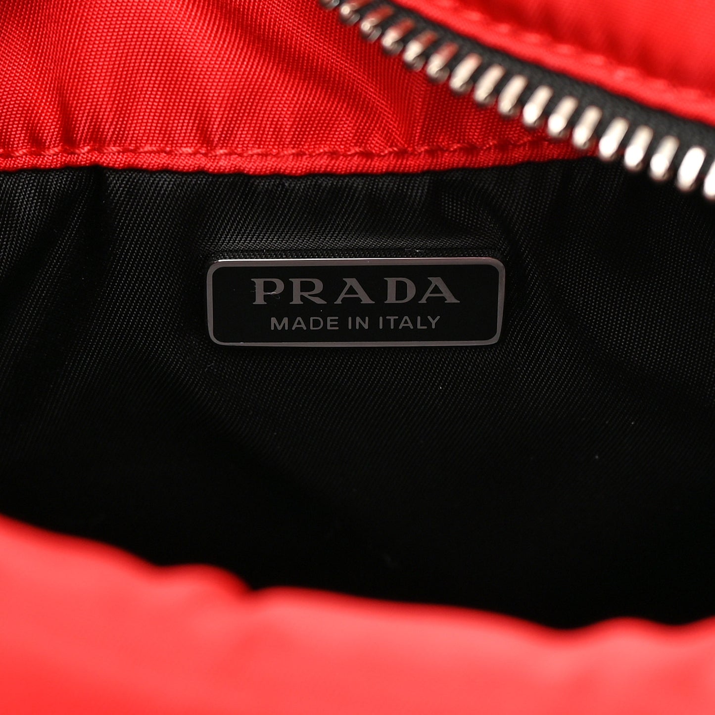Tessuto Nylon Pocket Small Cargo Tote Rosso Black