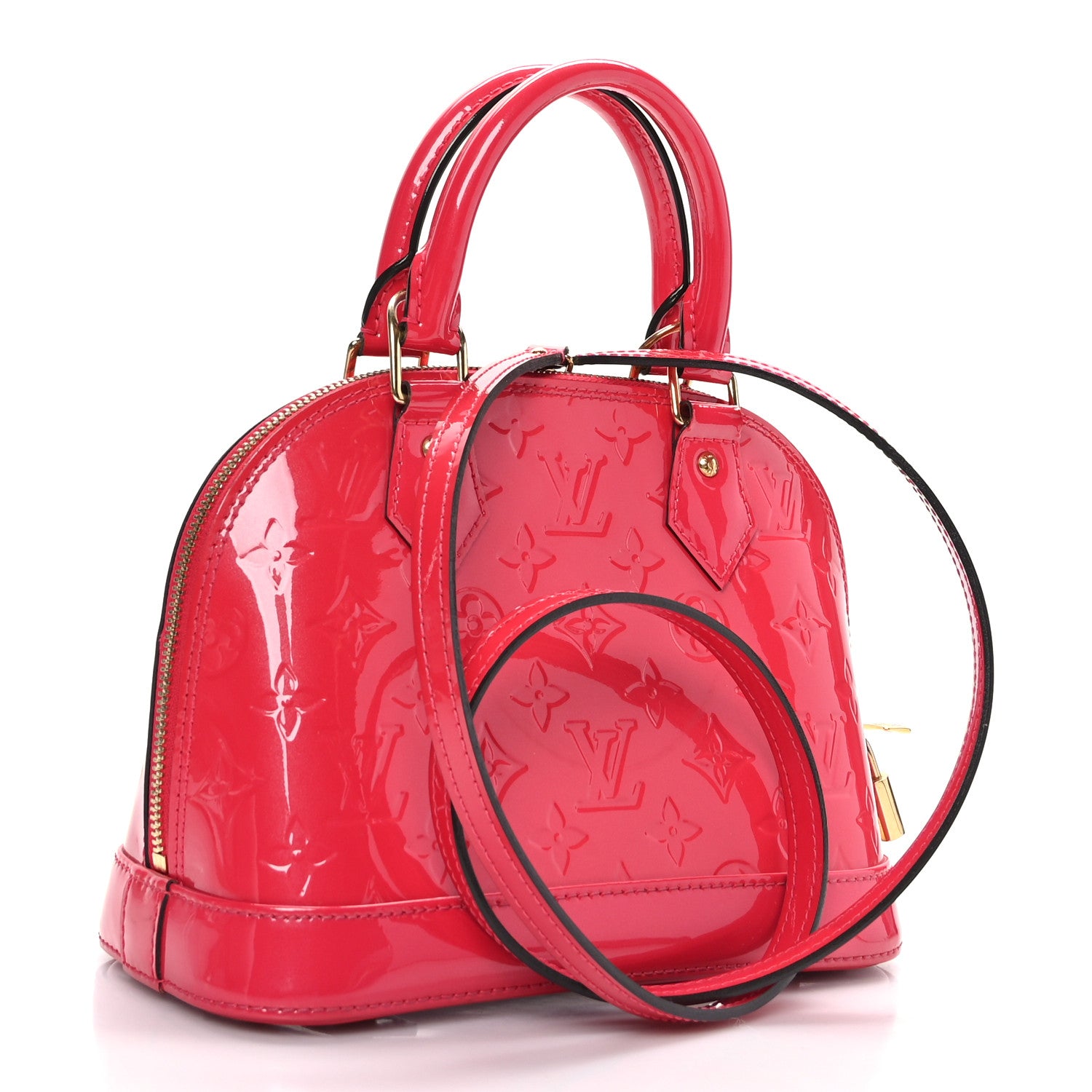 Louis Vuitton Vernis Alma BB Rose Indien 3 of 9