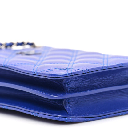 Chanel Calfskin Quilted Crossbody CC Phone Holder Dark Blue 9 of 12