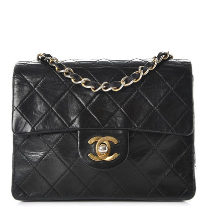 Chanel Lambskin Quilted Mini Square Flap Black 1 of 13