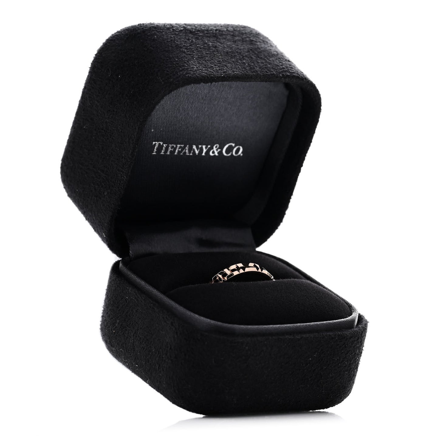 18K Rose Gold Narrow T True Ring 57 8