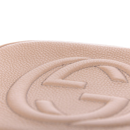 Gucci Pebbled Calfskin Small Soho Disco Bag Camelia 10 of 11