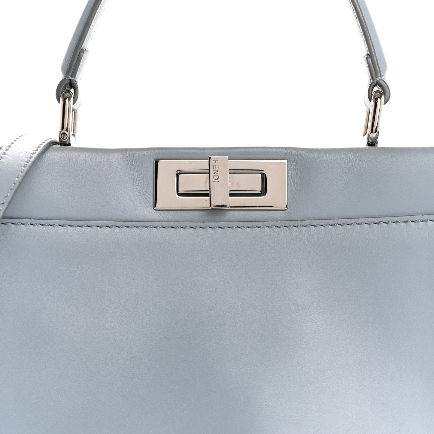 Vitello Morgan Shiny Nappa Medium Peekaboo Iconic Satchel Polvere Sunflower