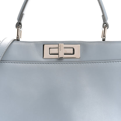 Fendi Vitello Morgan Shiny Nappa Medium Peekaboo Iconic Satchel Polvere Sunflower 9 of 15