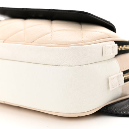 Chanel Goatskin Quilted Waist Bag Beige White Black 13 of 13