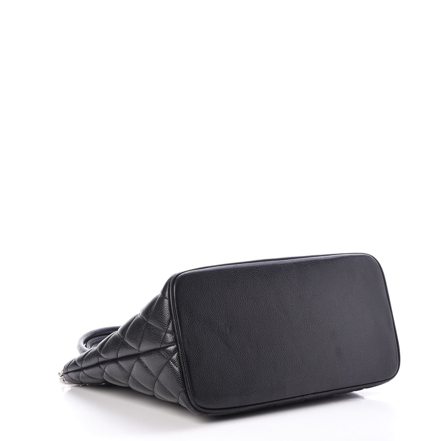 Caviar Quilted Medallion Tote Black
