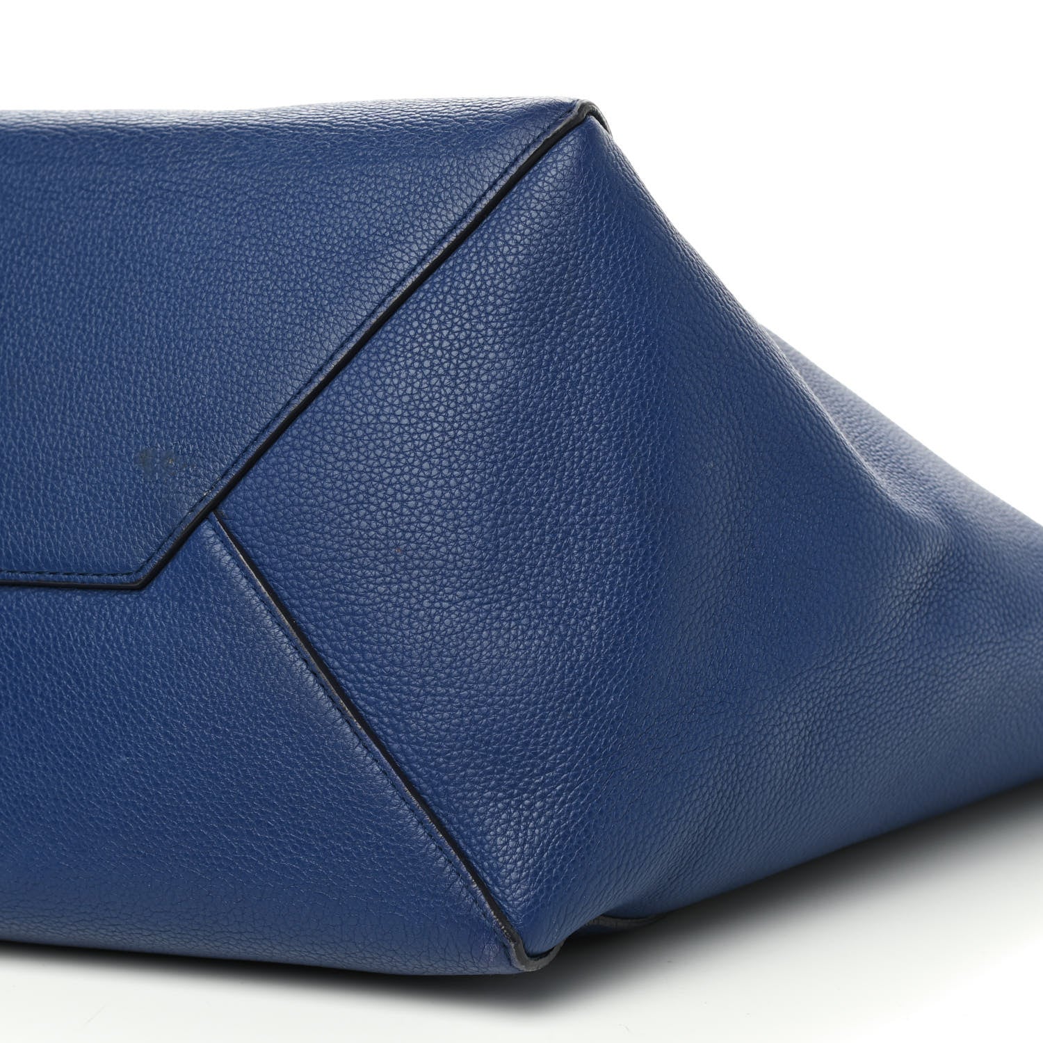 Celine Soft Grained Calfskin Small Belt Cabas Phantom Indigo 7 of 11