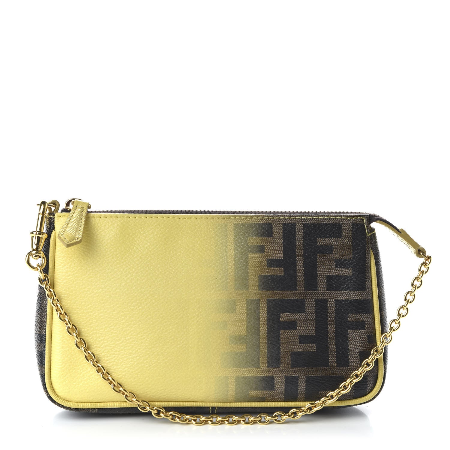 Fendi Zucca Spalmati Ombre Pochette Tobacco Cedro 1 of 11