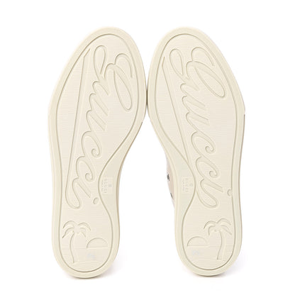 Gucci Calfskin Womens High Top Sneakers 37.5 Mystic White 5 of 9