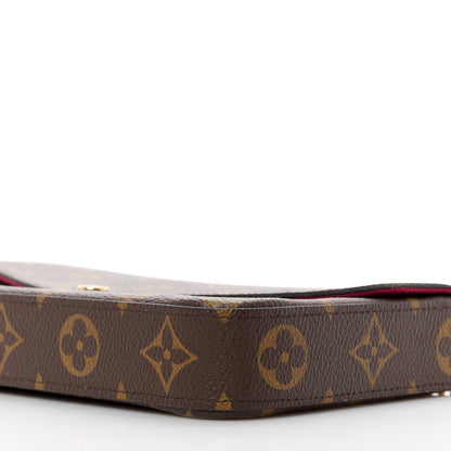 Louis Vuitton Monogram Pochette Felicie Chain Wallet Fuchsia 15 of 17