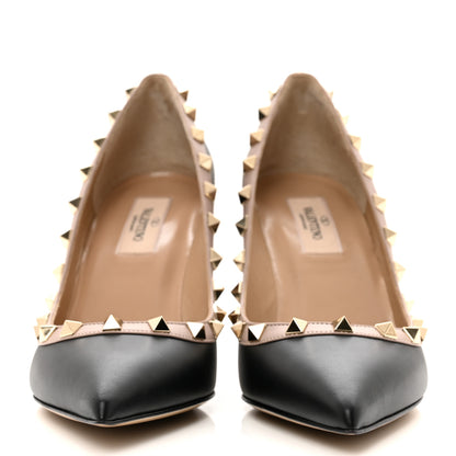 Valentino Garavani Calfskin Rockstud 85mm Pumps 37.5 Black Poudre 2 of 9