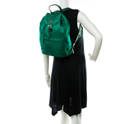 Prada Nylon Vela Saffiano Cinch Backpack Oleandro 2 of 8