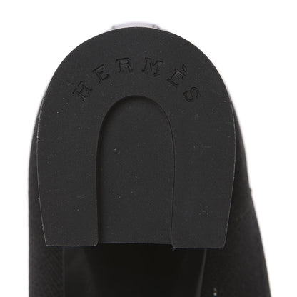 Hermes Knit Calfskin Volver Ankle Boots 39 Black 8 of 8