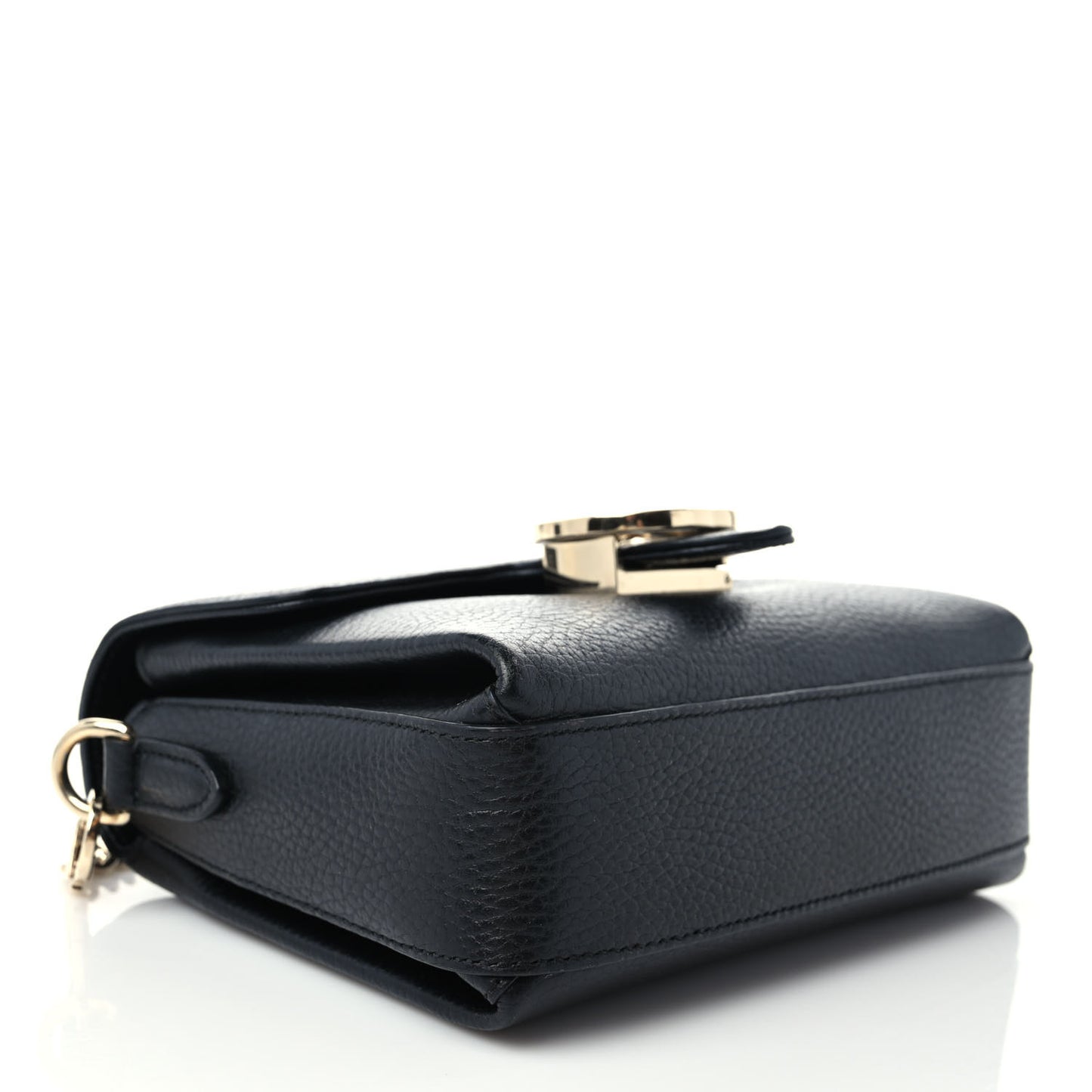 Dollar Calfskin Interlocking G Crossbody Bag Black